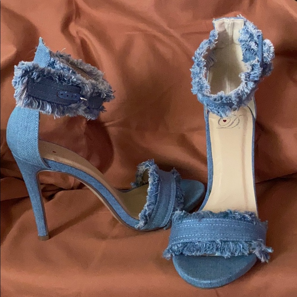 Brand New Denim Heels